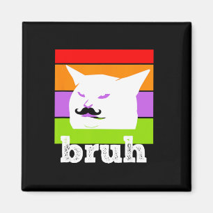 Aimant Mème Drôle Dit Bruh Avec Cat-cinco De Mayo-mexi