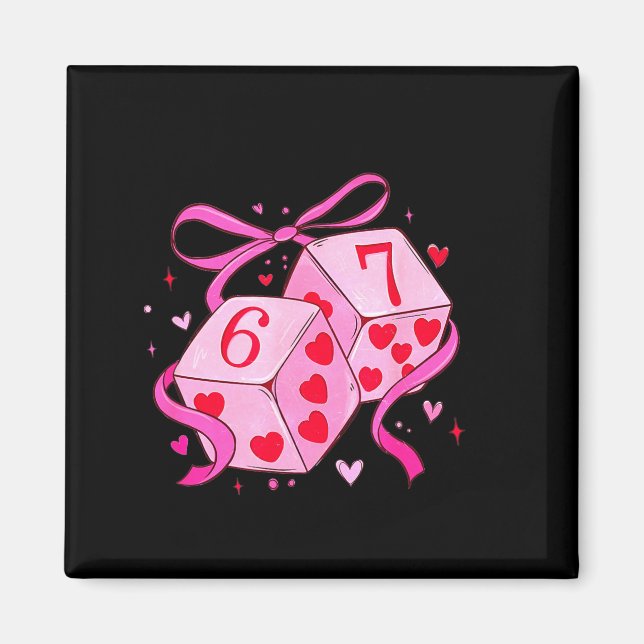 Aimant Meme Playing Cards Valentine,preppy Funny Coquette (Devant)