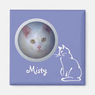Aimant Mémoire de chat Ajouter une photo - Sweet Custom P