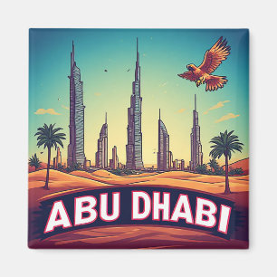 Aimant 🧲 Mémoire de vacances côtières à Abou Dabi UAE 🌊