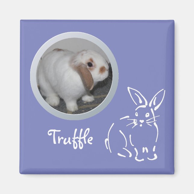 Aimant Mémoire Rabbit Ajouter une photo (Devant)
