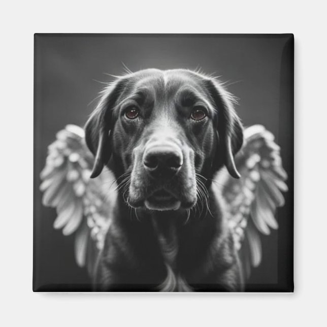 Aimant Memorial Angel Chien Labrador (Devant)