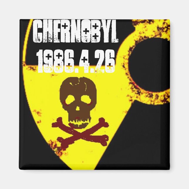 Aimant Mémorial anti-nucléaire de Tchernobyl (Devant)