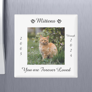 Aimant Mémorial de souvenir de chat de compagnie
