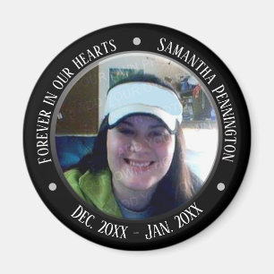 Aimant Memorial Forever dans nos coeurs Photo