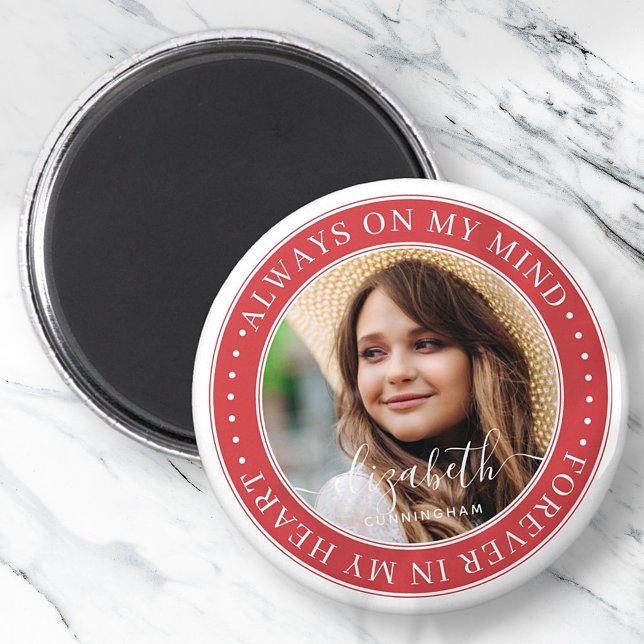 Aimant Mémorial toujours dans mon esprit photo élégante (Créateur téléchargé)