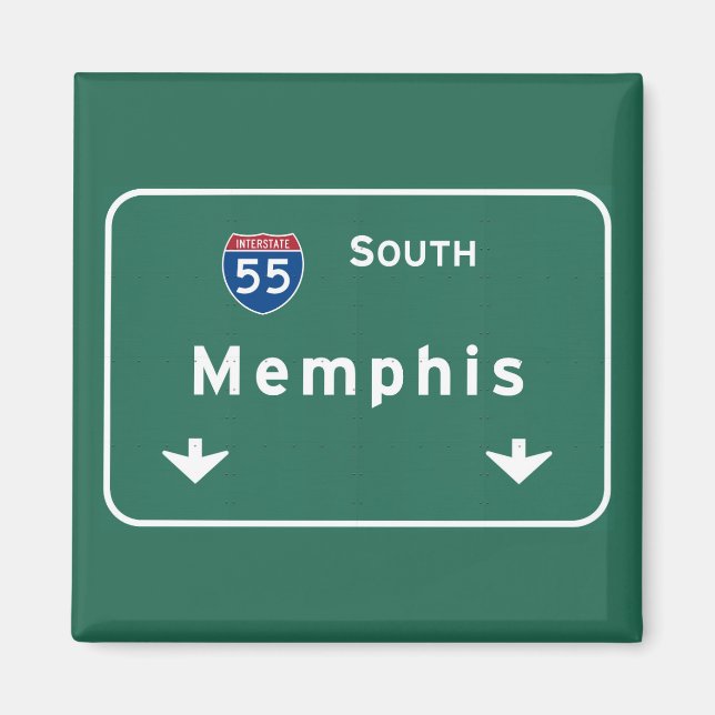 Aimant Memphis Tennessee tn Interstate Highway Freeway : (Devant)