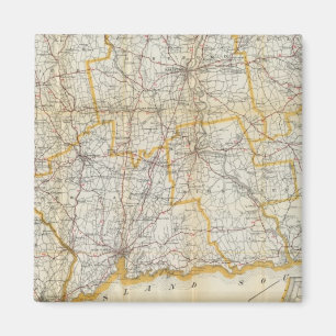 Aimant Mendenhall's Guide, Road Map Connecticut