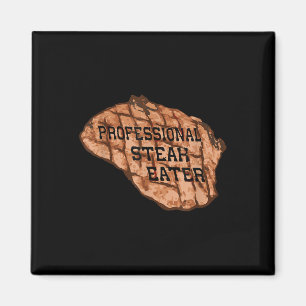 Aimant Mens Funny Anti-vegan Professional Steak Eater Bbq