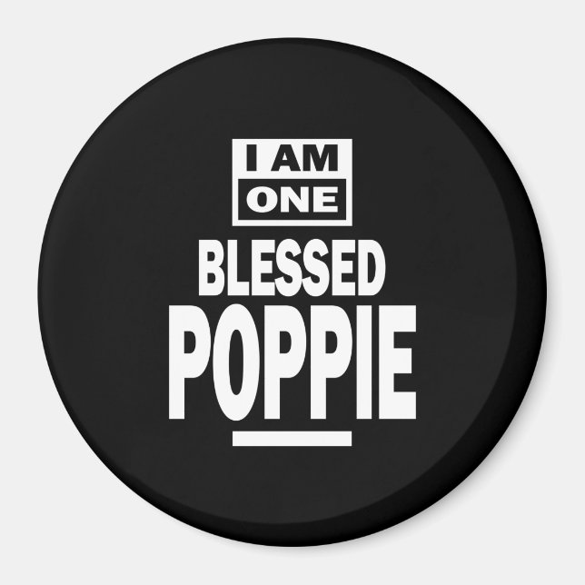 Aimant Mens I Am One Blessé Poppie Fête des pères Cadeau (Devant)