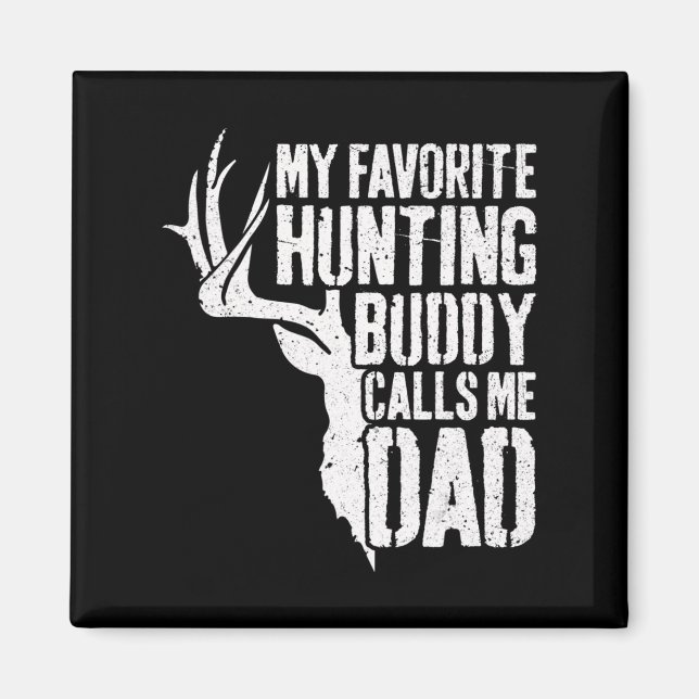 Aimant Mens Mon Époux De Chasse Favorite M'Appelle Papa D (Devant)