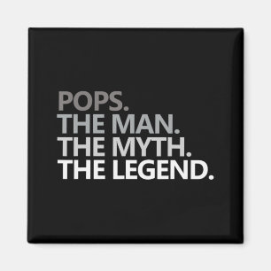Aimant Mens POPS L'HOMME LE MYTHE LA LÉGENDE Fête des pèr