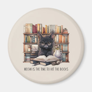 Aimant Meow Est Le Moment De Toucher Les Livres