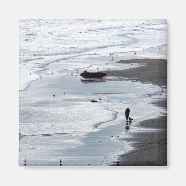 Aimant Mer arrivant à terre au crépuscule (Devant)