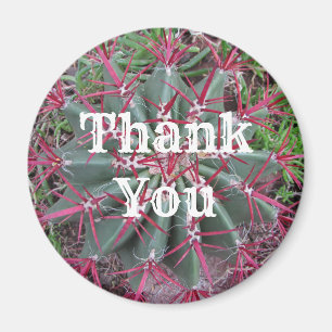 Aimant Merci Cactus Photo Désert Appréciation du Plante