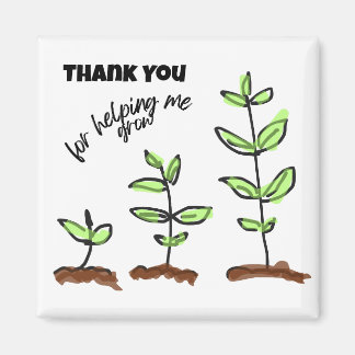 Aimant Merci Enseignant pour m'aider à grandir