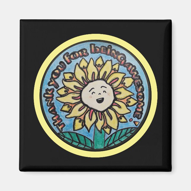 Aimant Merci magnétique (Devant)