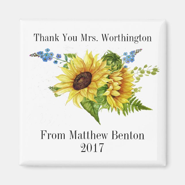 Aimant Merci magnétique (Devant)