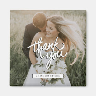 Aimant Merci photo Mariage Favor