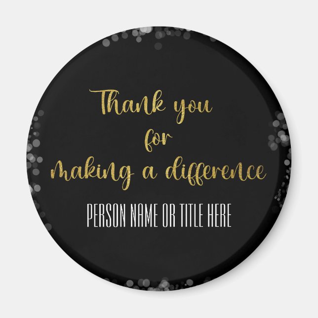 Aimant Merci pour faire une différence (Devant)