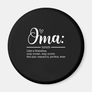 Aimant Mère Art Cute Oma Définition Anniversaire