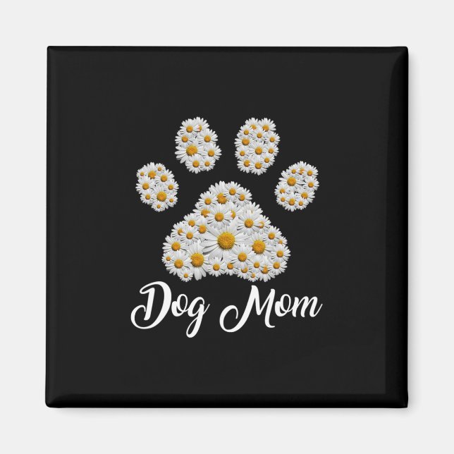 Aimant Mère Art Meilleur Chien Maman Jour d'anniversaire (Devant)