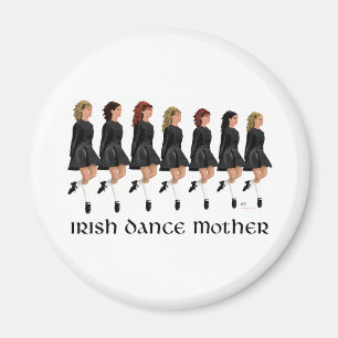 Aimant Mère de danse step Irlandaise - Ligne de danseuses