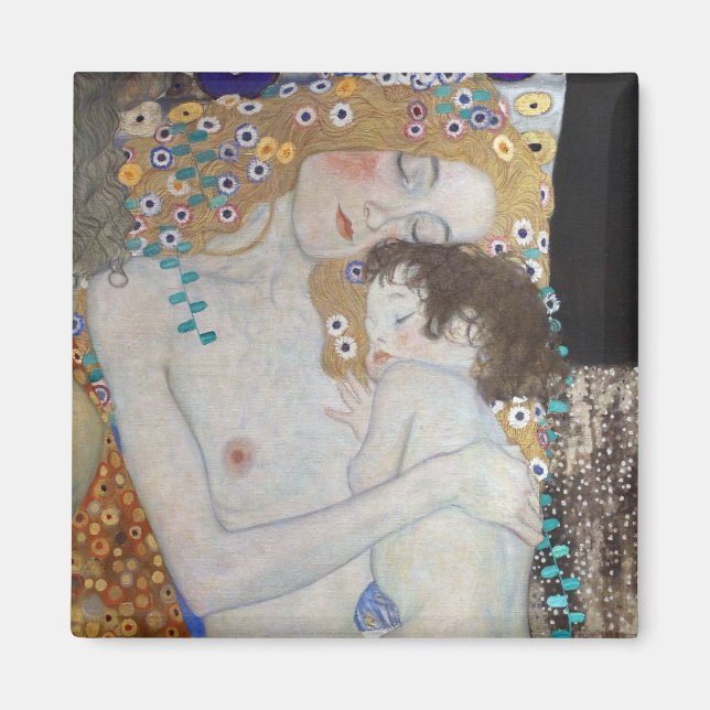 Aimant Mère et enfant par Gustav Klimt (Devant)