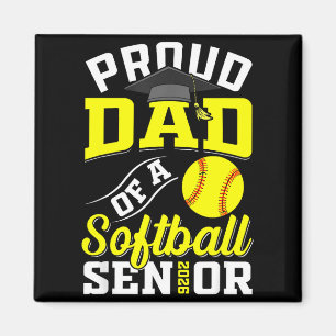 Aimant Mère fière d'une promotion de softball senior de 2
