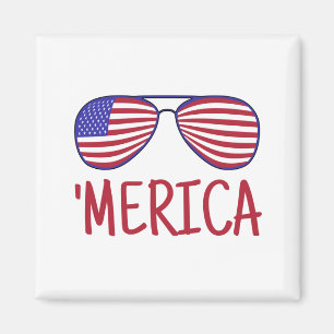 Aimant 'Merica 4 juillet lunettes