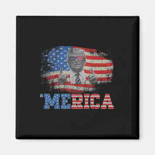 Aimant Merica Trump 4 juillet heureux Trump Drapeau améri