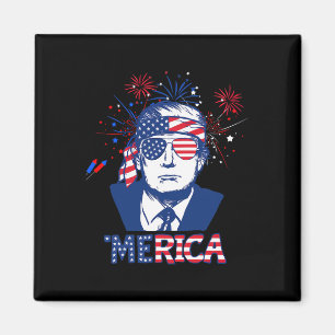 Aimant Merica Trump 4 juillet heureux Trump Drapeau améri