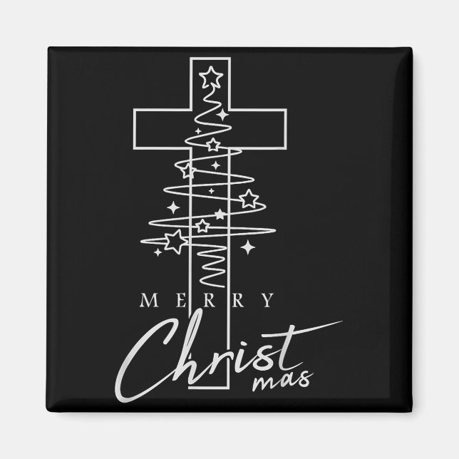 Aimant Merry Christ Mas Christian Christmas Jesus Christm (Devant)