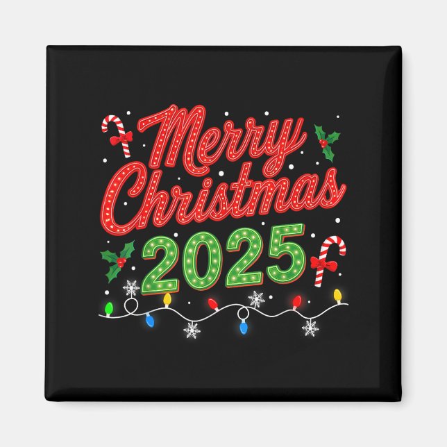 Aimant Merry Christmas For Women Men Boys Youth Xmas  (Devant)