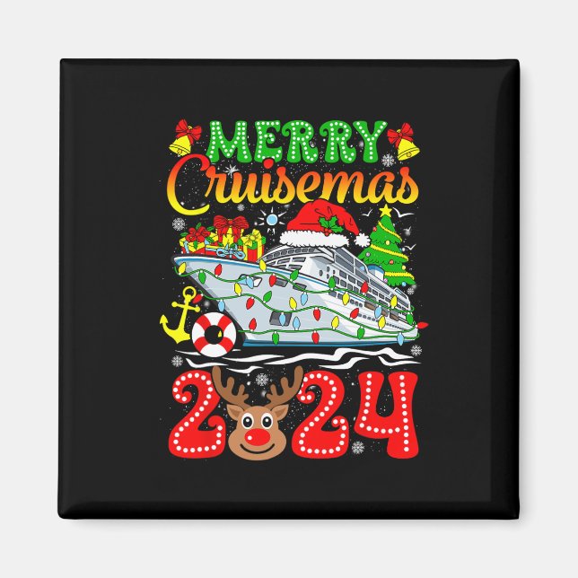 Aimant Merry Cruisemas 2024 Croisière Noël Rudolph Xmas (Devant)