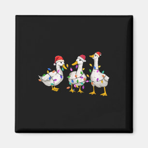 Aimant Merry Duckmas Funny Canard Noël Canard de Noël