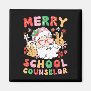 Aimant Merry School Counselor Christmas School Counseling