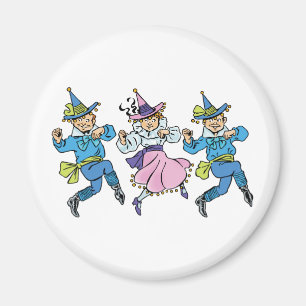 Aimant Merveilleux Magicien d'Oz, Mignons Munchkins Danse
