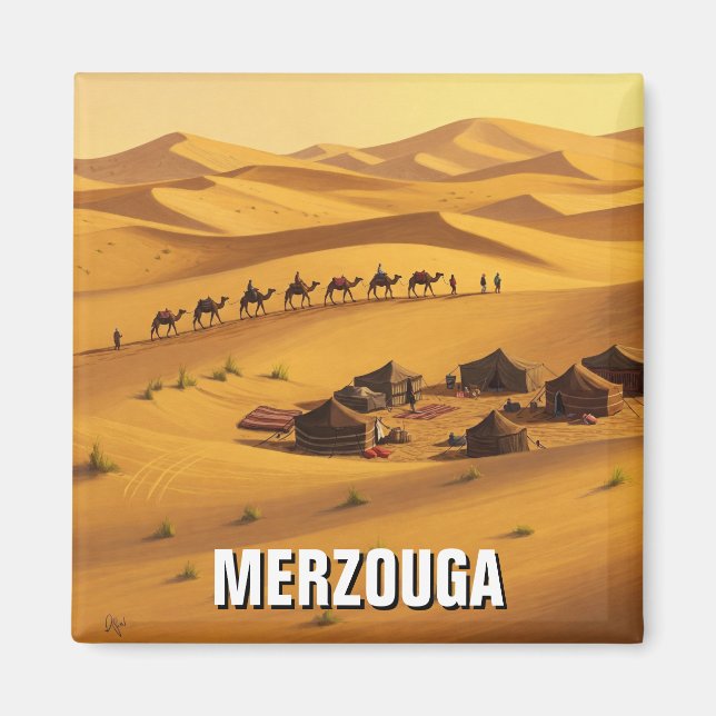 Aimant Merzouga Maroc Voyage (Devant)