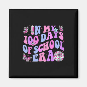 Aimant Mes 100 Jours De L'Ère De L'École Rétro Disco 100E