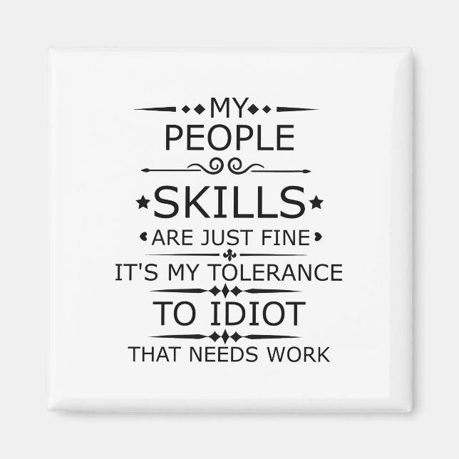 AIMANT MES COMPÉTENCES SONT JUSTE FIN (Devant)