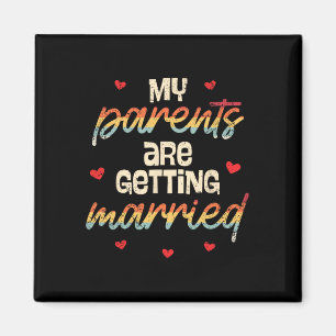 Aimant Mes parents se marient Fiançailles Mariage