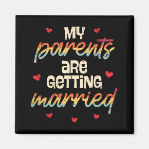 Aimant Mes parents se marient Fiançailles Mariage