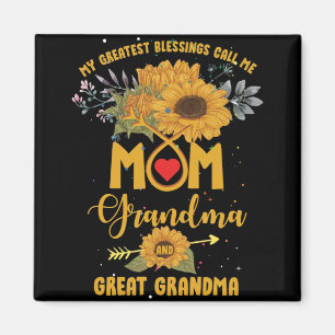 Aimant Mes plus grandes bénédictions Appelez Maman Grandm