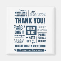 Message Merci bleu foncé