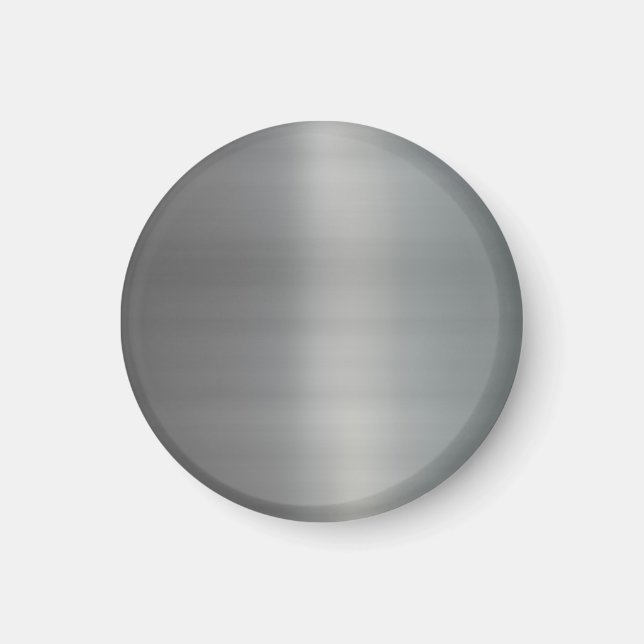 Aimant Métal brossé brut texturé (Devant)