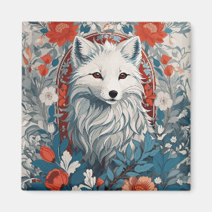 Aimant Métissage de la faune du renard arctique
