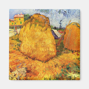 Aimant Meules de foin en Provence par Vincent van Gogh