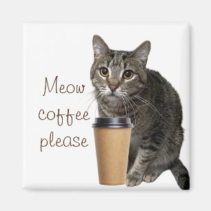 Aimant Mewow coffee s'il vous plaît