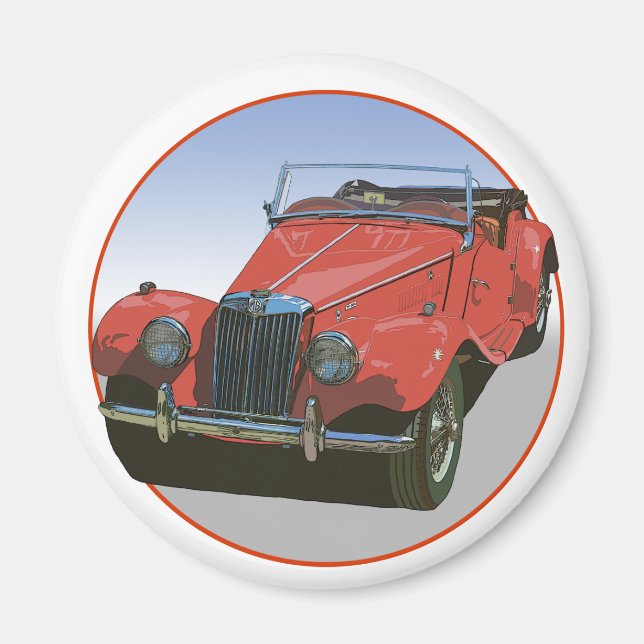 Aimant MG TF rouge (Devant)